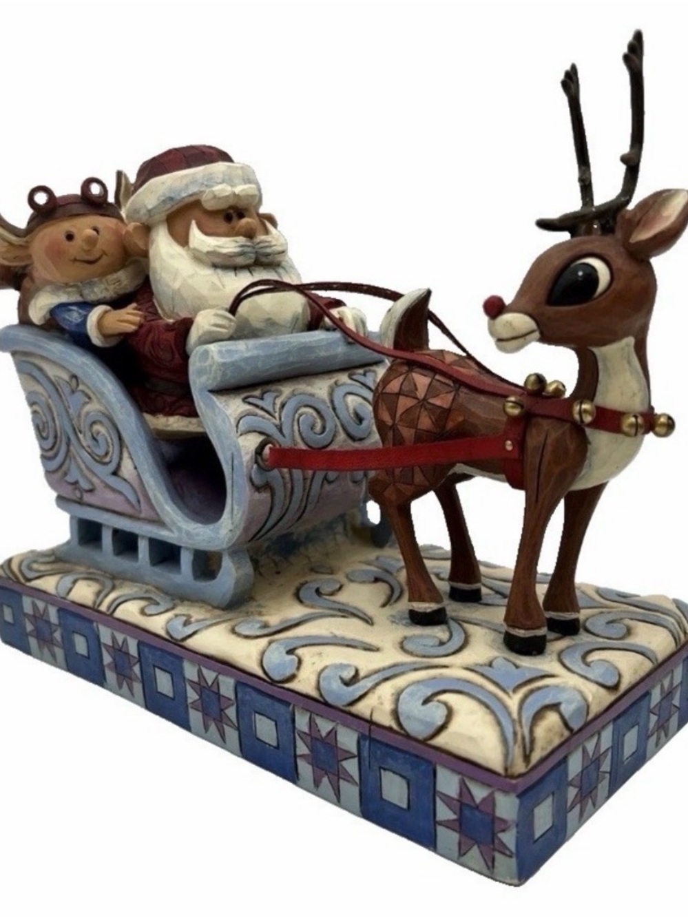 Jim Shore 2008 Musical Santa and Sleigh